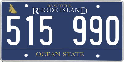 RI license plate 515990