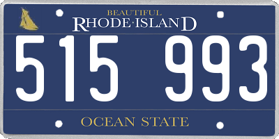 RI license plate 515993
