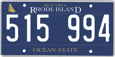 RI license plate 515994