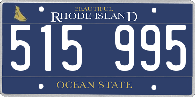 RI license plate 515995