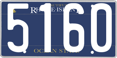 RI license plate 5160