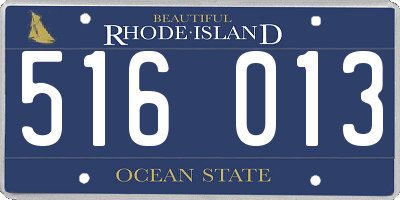 RI license plate 516013