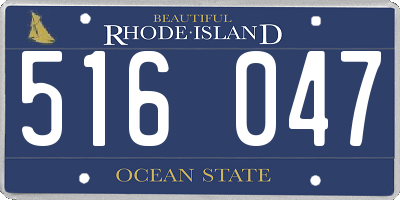 RI license plate 516047