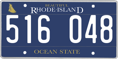 RI license plate 516048