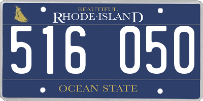 RI license plate 516050