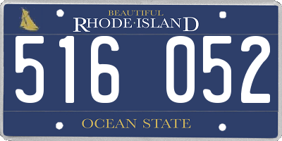 RI license plate 516052