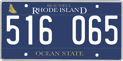 RI license plate 516065