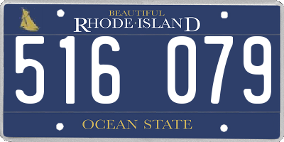 RI license plate 516079