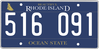 RI license plate 516091
