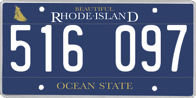 RI license plate 516097