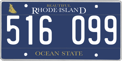 RI license plate 516099