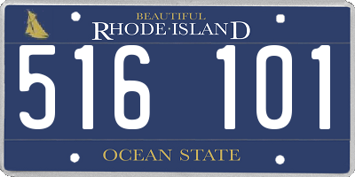 RI license plate 516101