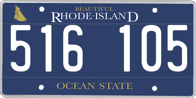 RI license plate 516105
