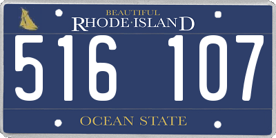 RI license plate 516107