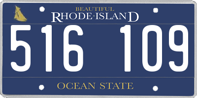 RI license plate 516109