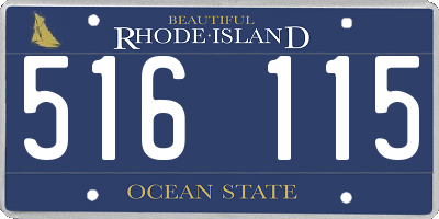 RI license plate 516115