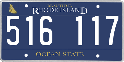 RI license plate 516117