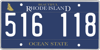 RI license plate 516118