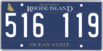 RI license plate 516119