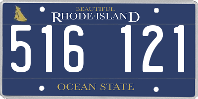 RI license plate 516121