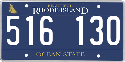 RI license plate 516130