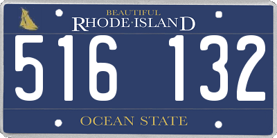 RI license plate 516132