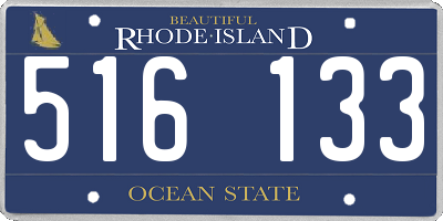 RI license plate 516133
