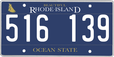 RI license plate 516139