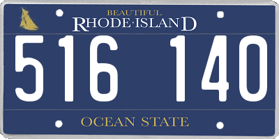 RI license plate 516140