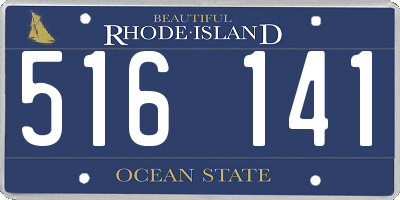 RI license plate 516141