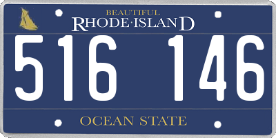 RI license plate 516146