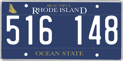 RI license plate 516148