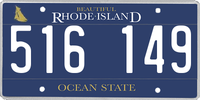RI license plate 516149