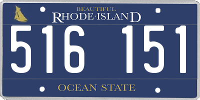 RI license plate 516151