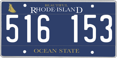RI license plate 516153