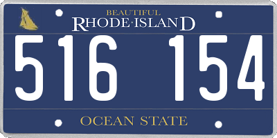 RI license plate 516154
