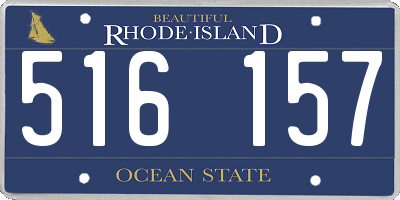 RI license plate 516157