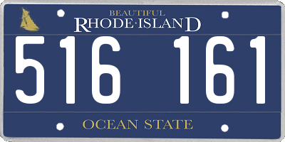 RI license plate 516161