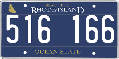 RI license plate 516166