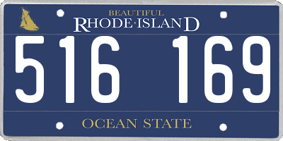 RI license plate 516169