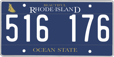 RI license plate 516176