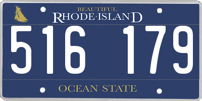RI license plate 516179