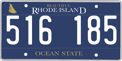 RI license plate 516185