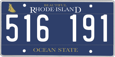 RI license plate 516191