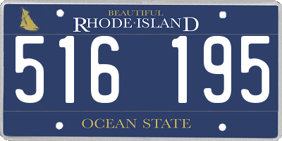 RI license plate 516195