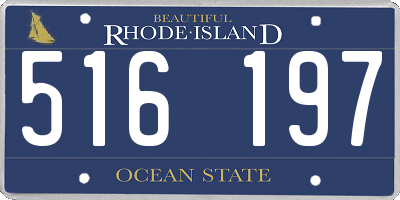 RI license plate 516197