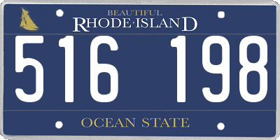 RI license plate 516198