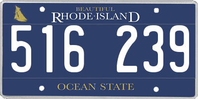 RI license plate 516239