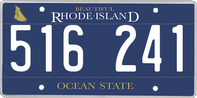 RI license plate 516241