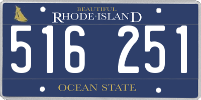 RI license plate 516251